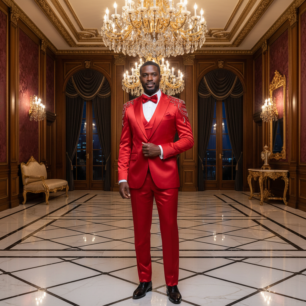 👑 KING PRESTIGE SUIT — COSTUME TROIS PIÈCES SUR MESURE
