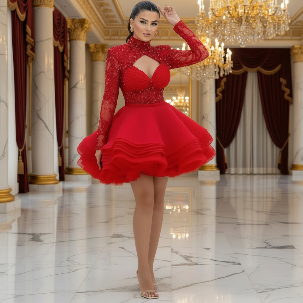 👑 MIDNIGHT QUEEN — ROBE DE SOIRÉE LONGUE SCULPTURALE SIGNATURE