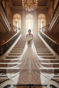 👑 QUEEN BRIDAL SIRÈNE — ROBE DE MARIÉE SIRÈNE COUTURE TRAÎNE DÉTACHABLE
