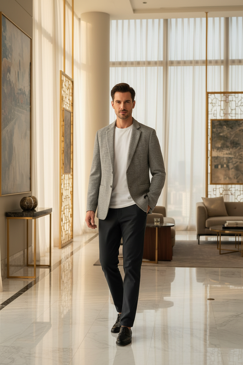 👑 KING TAILORED BLAZER — VESTE HOMME ÉLÉGANTE COUPE AJUSTÉE