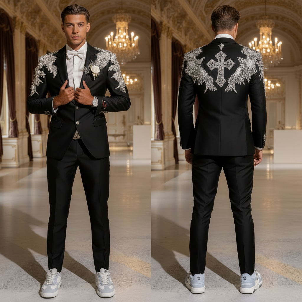 👑 KING PRESTIGE SUIT — COSTUME 2 PIÈCES HOMME SUR MESURE
