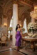 👑 QUEEN SIRÈNE SATIN SEQUINS — ROBE SOIRÉE SUR MESURE RUNWAY EDITION