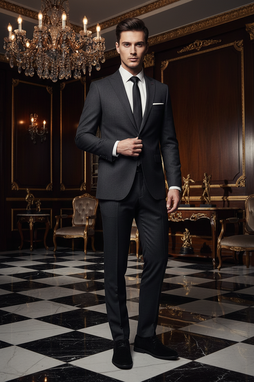👑 Royal Derby Suede – Grande Taille Business