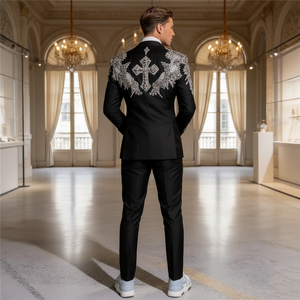 👑 KING PRESTIGE SUIT — COSTUME 2 PIÈCES HOMME SUR MESURE