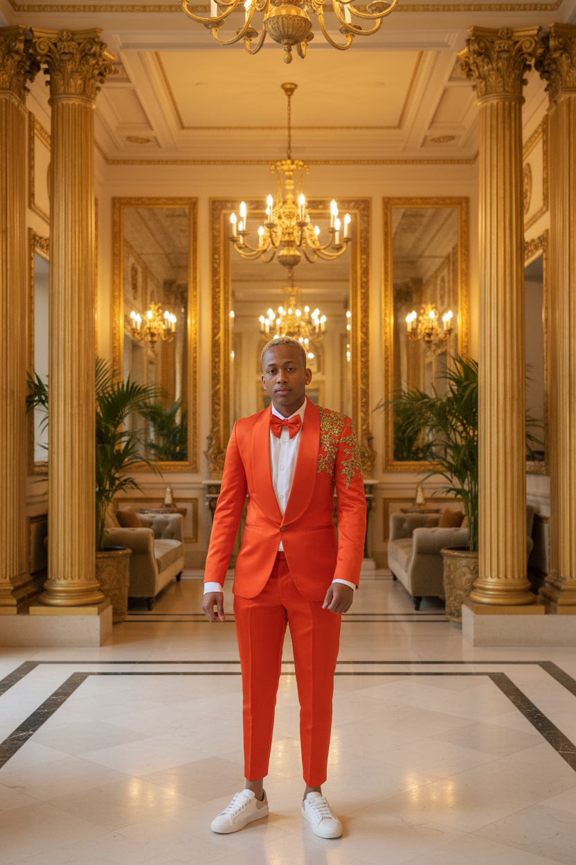 👑 KING PRESTIGE SUIT — TUXEDO HOMME LUXE SIGNATURE MARIAGE & GALA