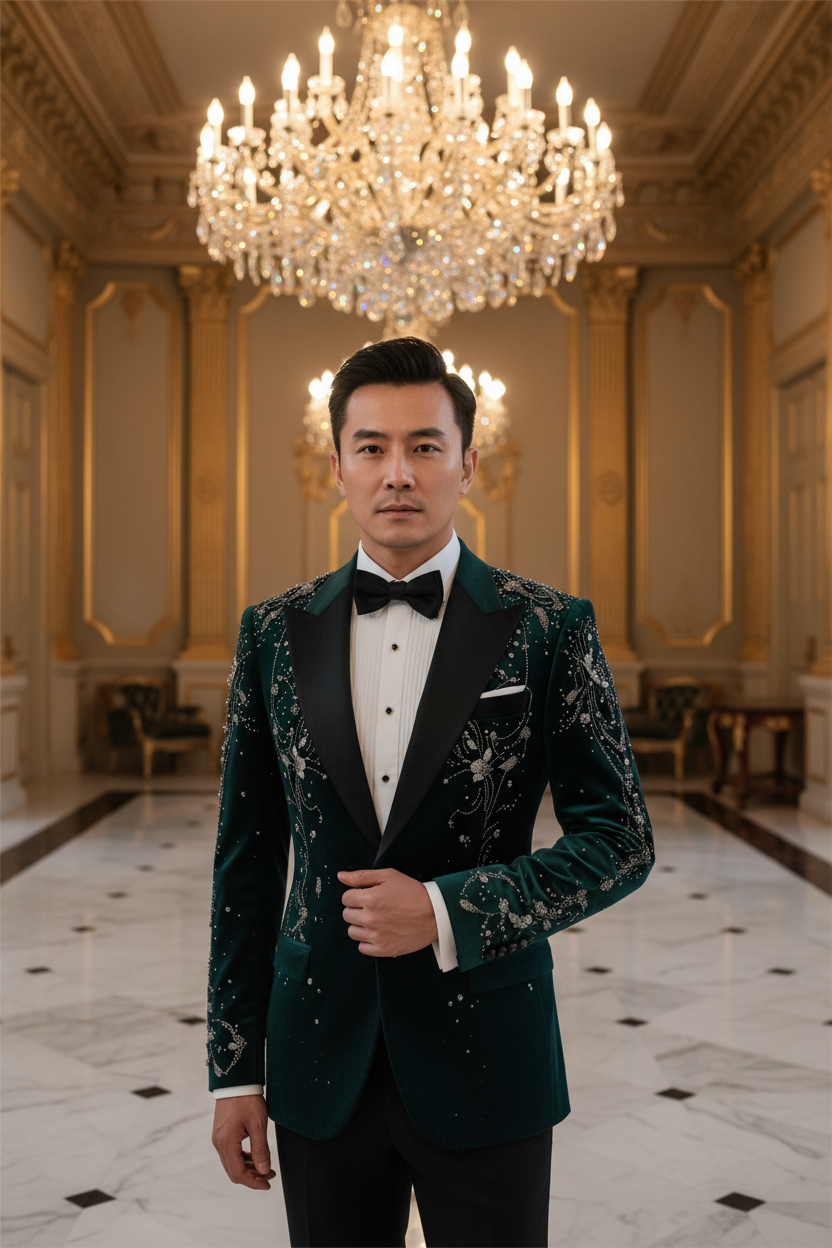 👑 KING CEREMONY SUIT — COSTUME DE MARIAGE 2 PIÈCES SIGNATURE