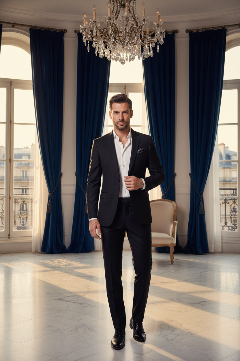 👑 KING SLIM SUIT — COSTUME 2 PIÈCES HOMME SLIM BUSINESS