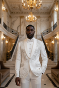 👑 KING TUXEDO CRISTAUX — 3 PIÈCES PRESTIGE SUR MESURE