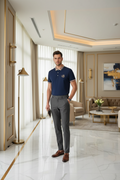 👑 KING POLO PLAID — POLO COTON CARREAUX BRODÉ SIGNATURE