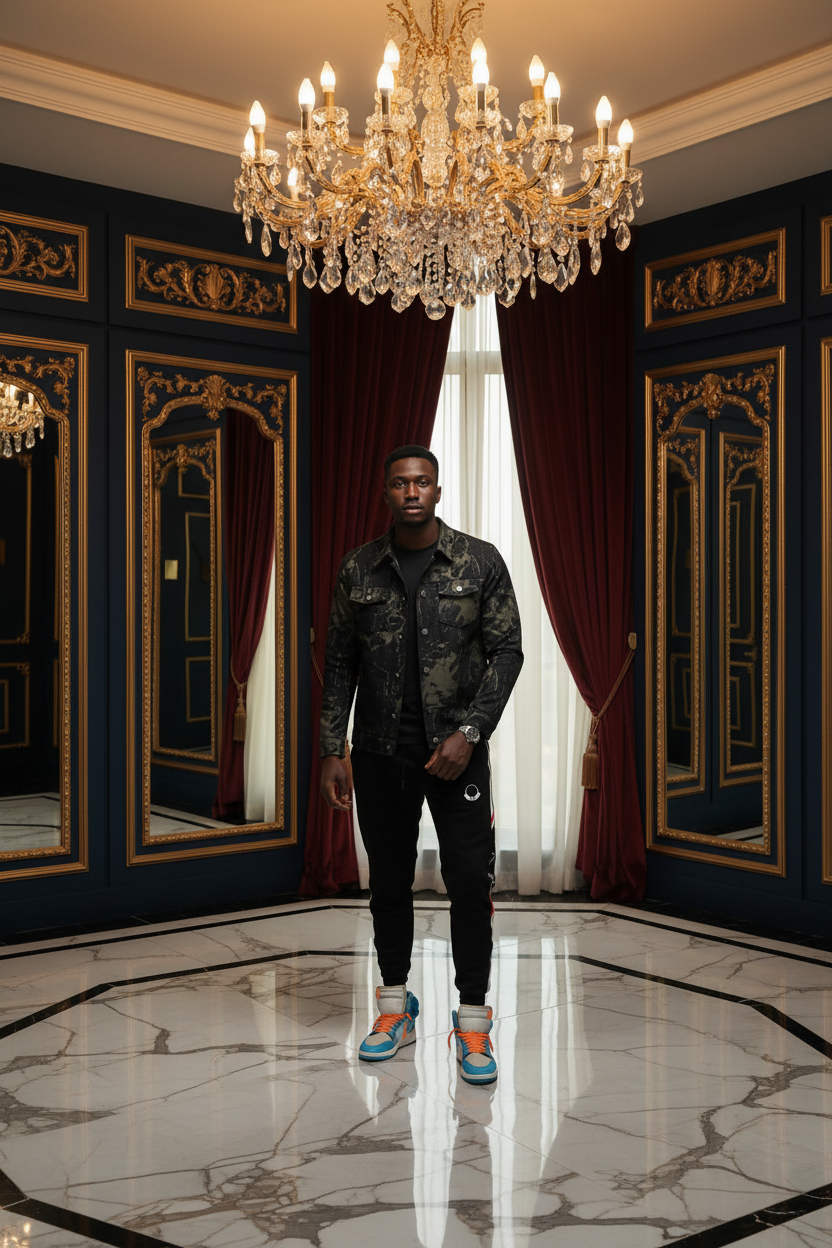 👑 KING JACQUARD BLAZER — VESTE SLIM FIT JACQUARD BUSINESS CASUAL COUPE-VENT