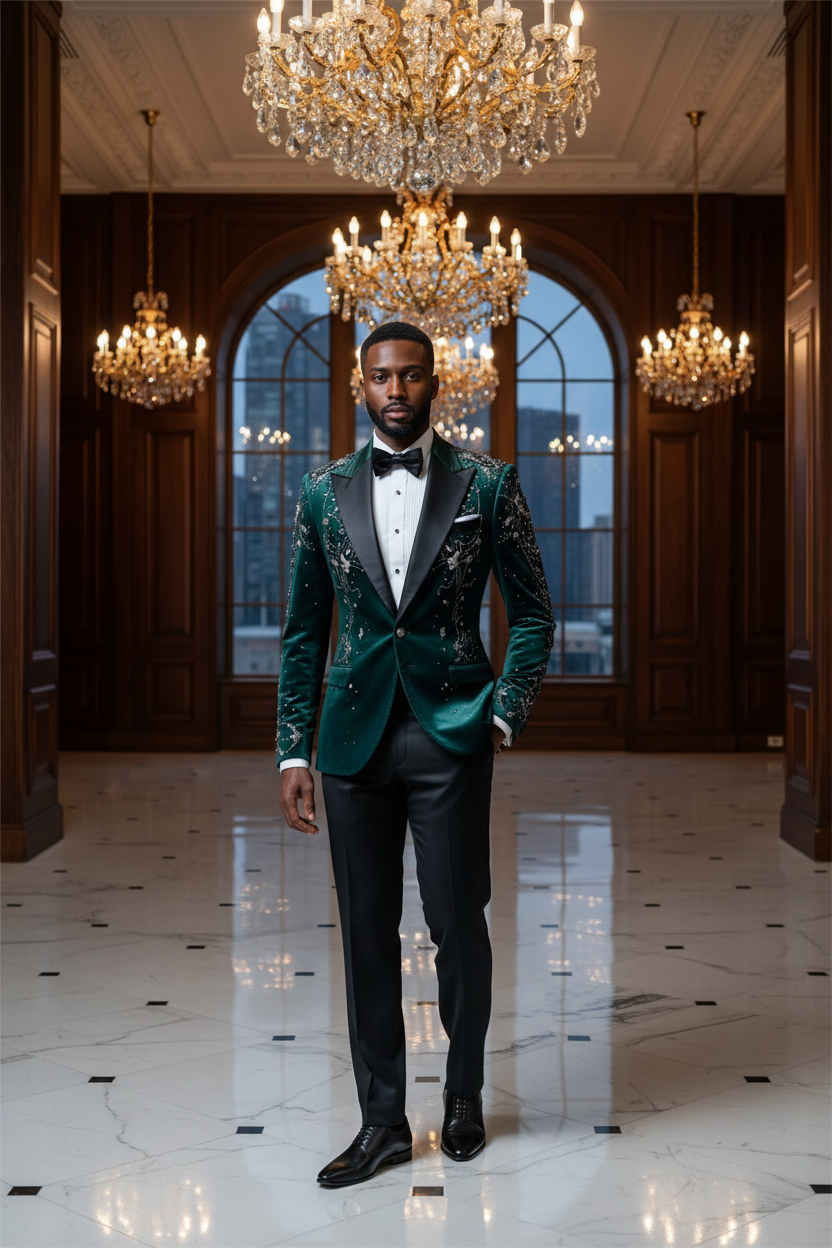 👑 KING CEREMONY SUIT — COSTUME DE MARIAGE 2 PIÈCES SIGNATURE