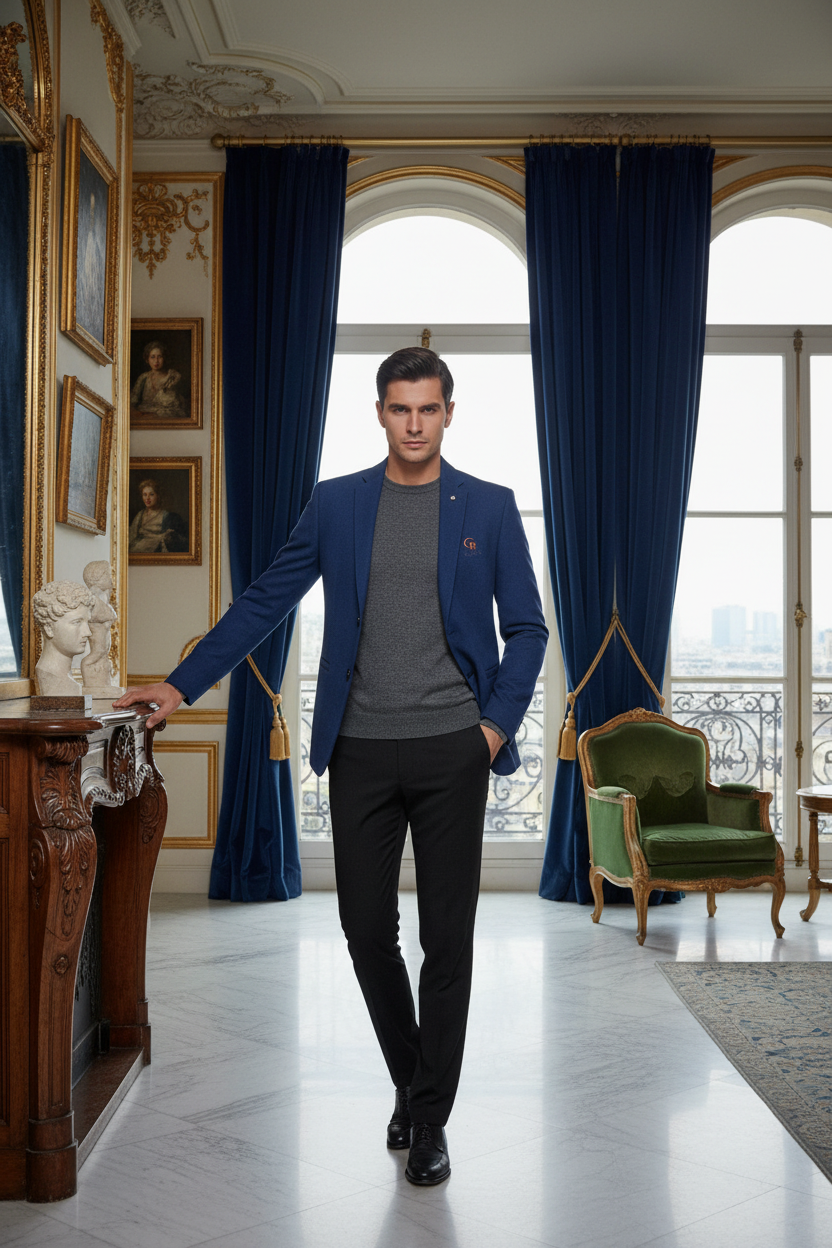 👑 KING WOOL BLAZER — VESTE BLAZER LAINE LUXE BUSINESS CASUAL SIGNATURE