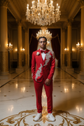 👑 KING CRYSTAL SUIT — ENSEMBLE 3 PIÈCES SUR MESURE