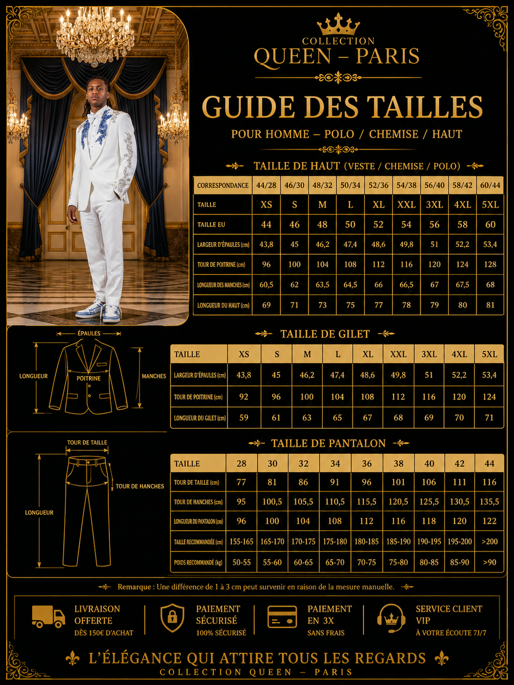 👑 KING TUXEDO — TUXEDO HOMME LUXE MARIAGE & GALA