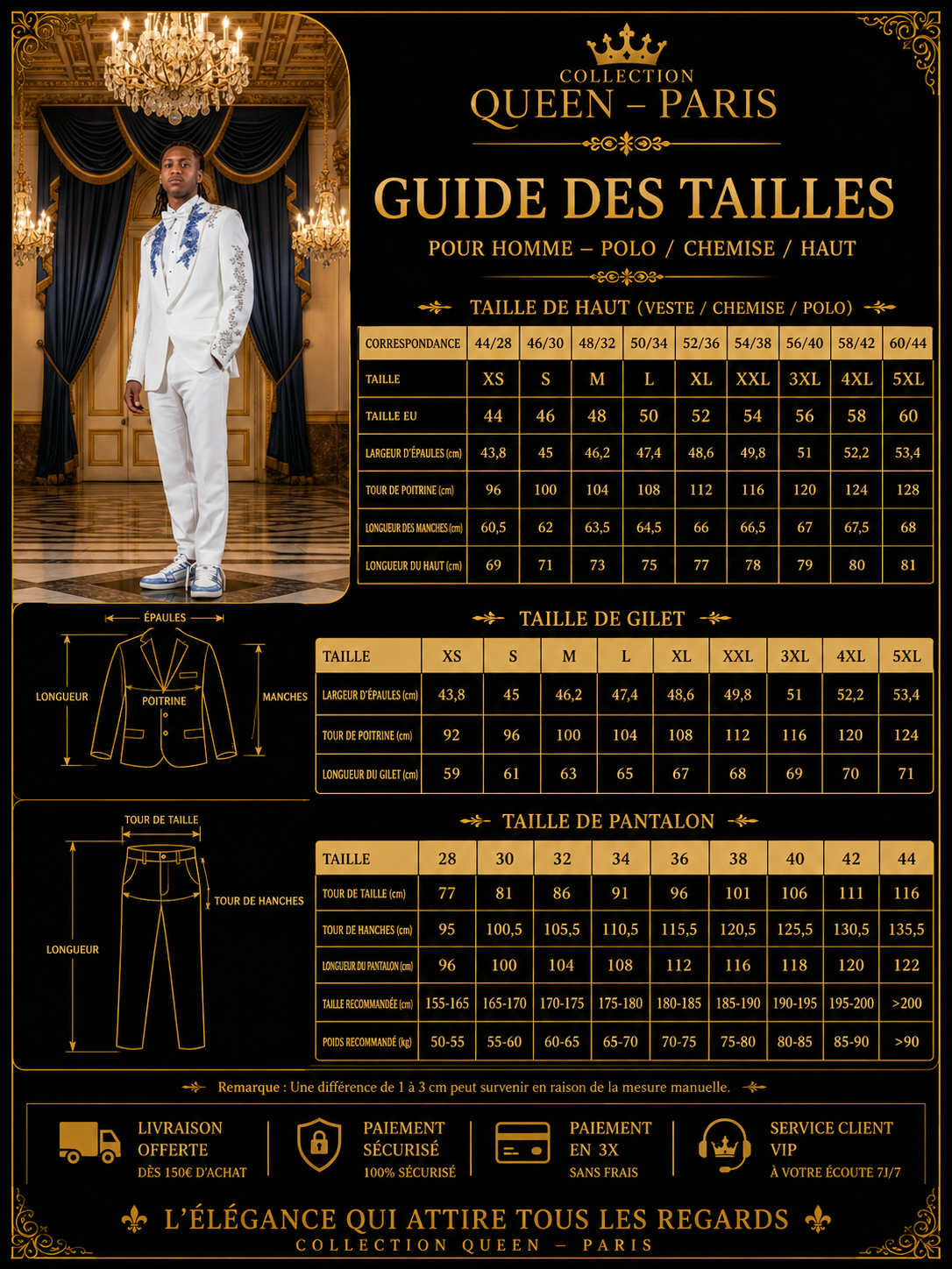 👑 KING TUXEDO — TUXEDO HOMME LUXE MARIAGE & GALA