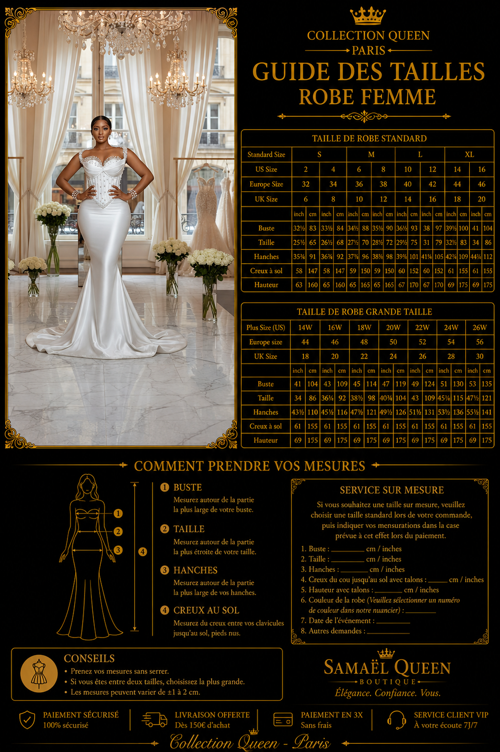 👑 QUEEN ASO EBI PEARL — ROBE SIRÈNE AFRICAINE GRANDE TAILLE PERLÉE