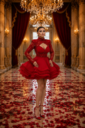 👑 MIDNIGHT QUEEN — ROBE DE SOIRÉE LONGUE SCULPTURALE SIGNATURE