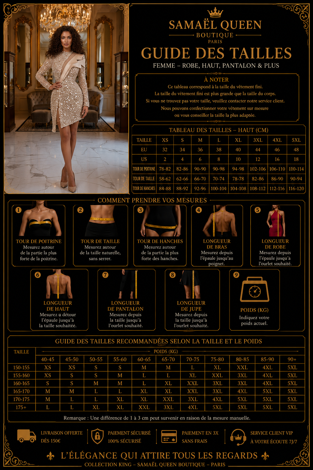 👑 QUEEN MERMAID — ROBE LONGUE SATIN PERLÉ SIGNATURE