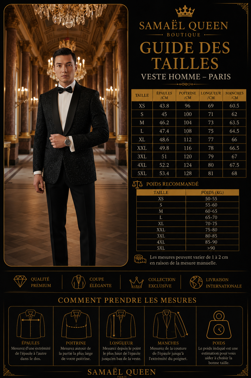 👑 KING PRESTIGE SUIT — TUXEDO SIGNATURE HOMME