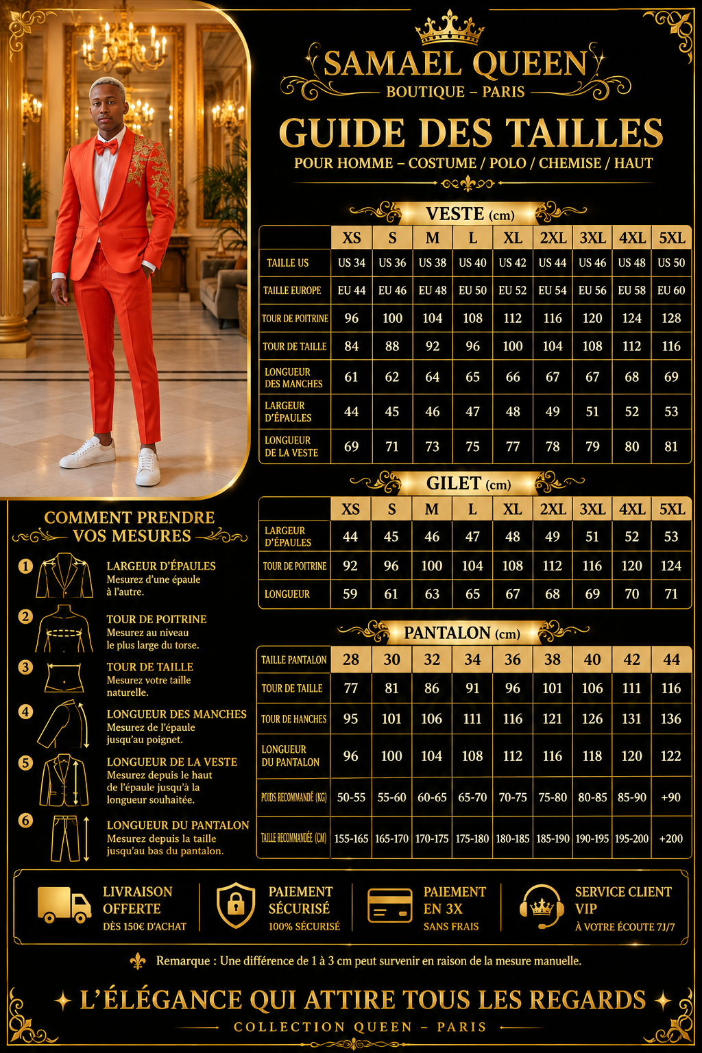 👑 KING PRESTIGE SUIT — TUXEDO HOMME LUXE SIGNATURE MARIAGE & GALA
