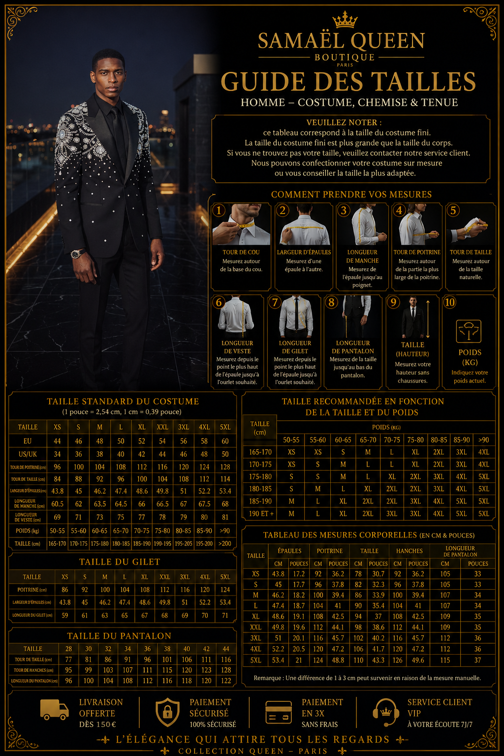 👑 KING SOVEREIGN SUIT — COSTUME SUR MESURE 2 PIÈCES SIGNATURE