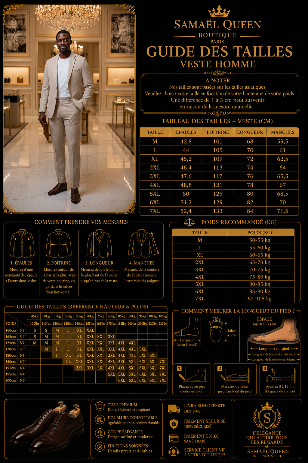 👑 KING TAILORED BLAZER — VESTE HOMME ÉLÉGANTE COUPE AJUSTÉE
