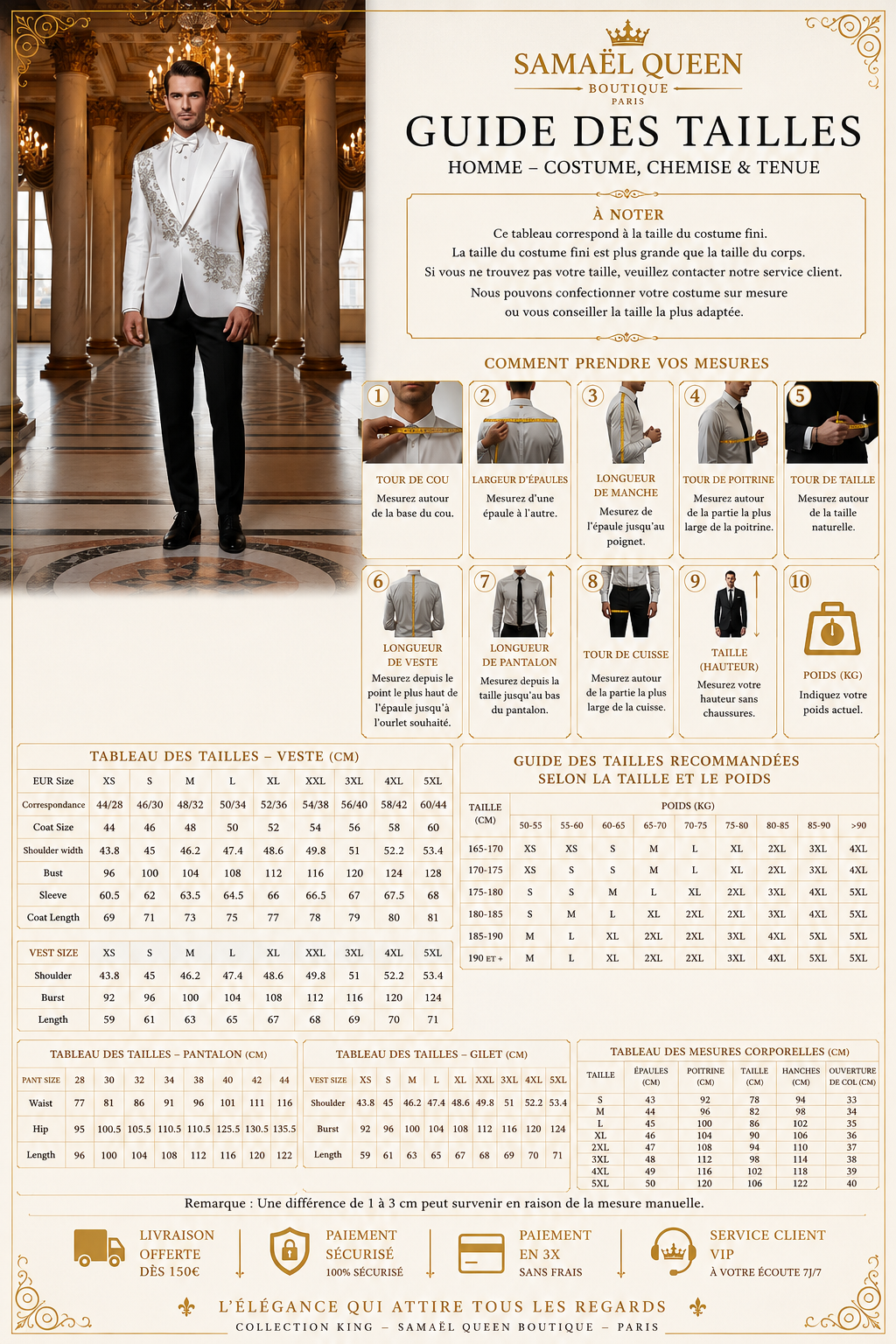 👑 KING CRYSTAL CEREMONY SUIT — COSTUME HOMME LUXE ORNÉ DE CRISTAUX SIGNATURE