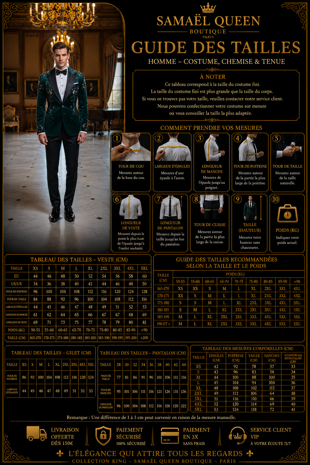 👑 KING CEREMONY SUIT — COSTUME DE MARIAGE 2 PIÈCES SIGNATURE